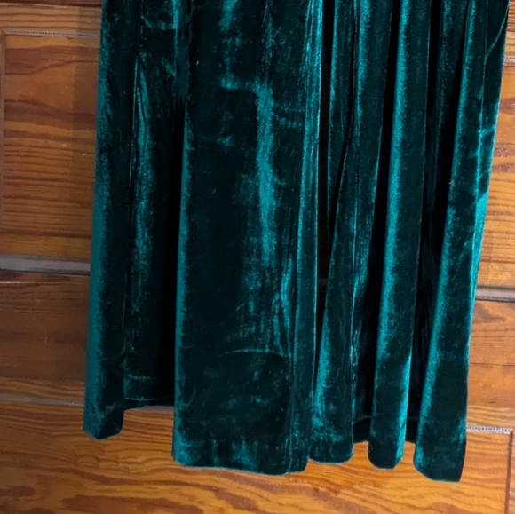 Betsey Johnson green velvet jumpsuit 4p - Picture 7 of 13